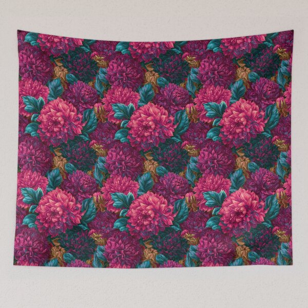 Item preview, Delicate Dahlias Flower - Tropical Flower Pattern  - Christmas Gifts For Mom designed and sold by RoyalStarsPatts.