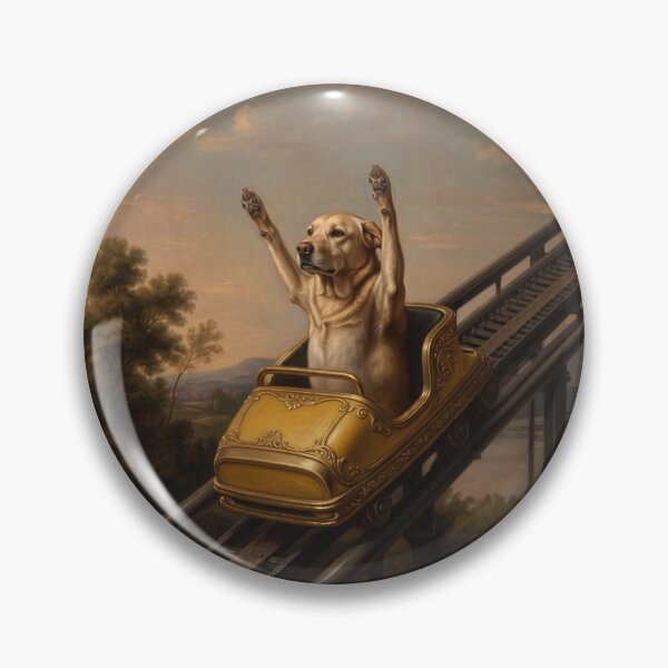 Item preview, Roller Coaster Dog Fine Art meme designed and sold by Anatolii_Kys.
