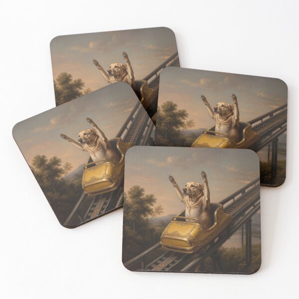 Item preview, Roller Coaster Dog Fine Art meme designed and sold by Anatolii_Kys.