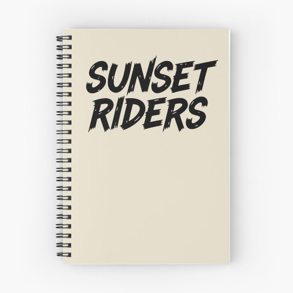Item preview, Beach Riders Summer Sunset Brush Typography designed and sold by DigitalArtx-com.