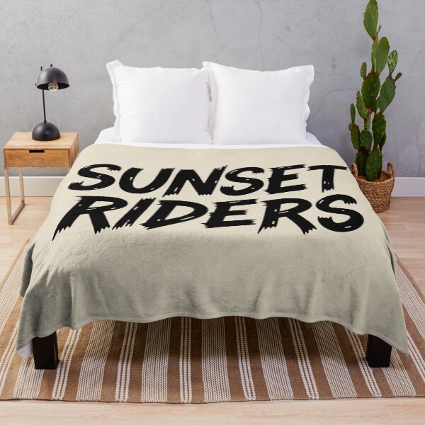 Item preview, Beach Riders Summer Sunset Brush Typography designed and sold by DigitalArtx-com.