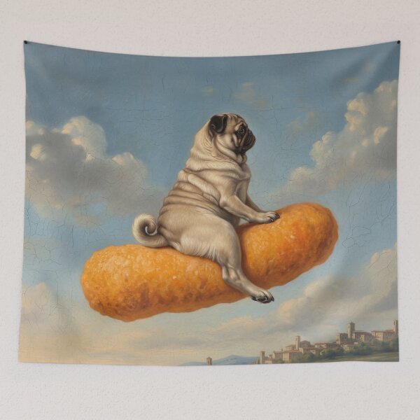 Item preview, Flying Pug Snack Adventure designed and sold by Anatolii_Kys.