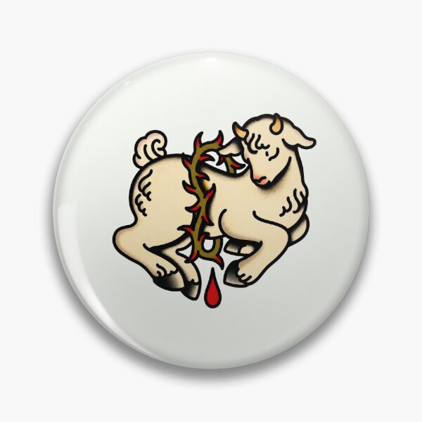 Item preview, Lamb of God Tattoo – Traditional Christian Old School Flash Design designed and sold by Scandi-Design.