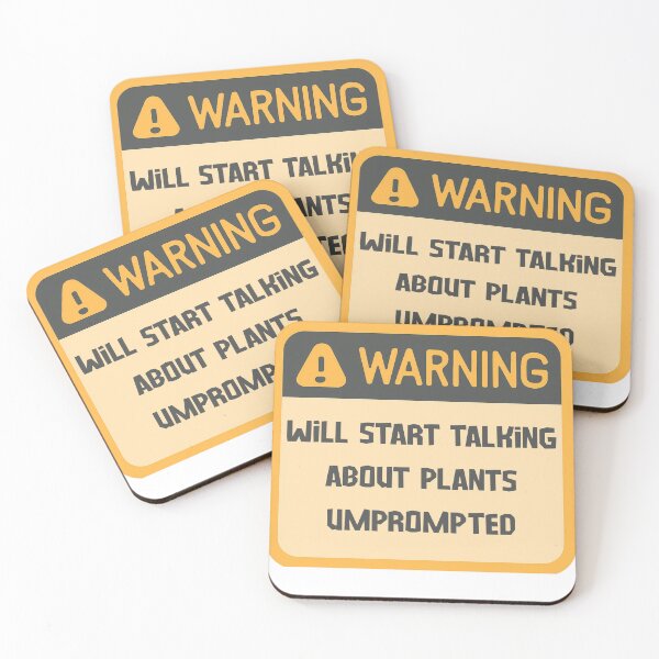 Item preview, Plant Warning Label Funny Plant Parent designed and sold by MTDesignLab.