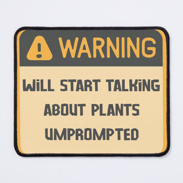 Item preview, Plant Warning Label Funny Plant Parent designed and sold by MTDesignLab.