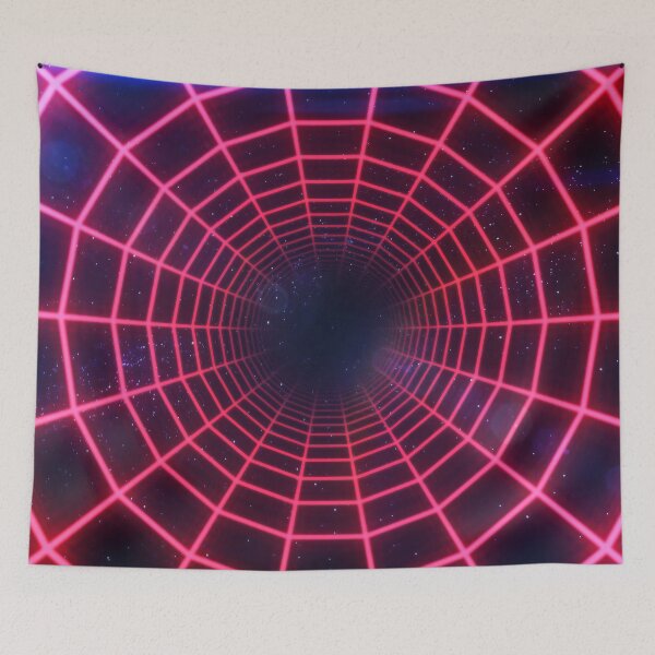 Item preview, Red Circular Wireframe Tunnel designed and sold by Electric Shock!! Design.