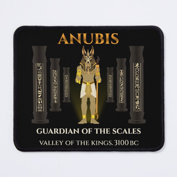 Item preview, Anubis Egyptian God · Guardian of the Scales · Valley of the Kings · Ancient Egypt · 3100 BC designed and sold by PharaohDArt.