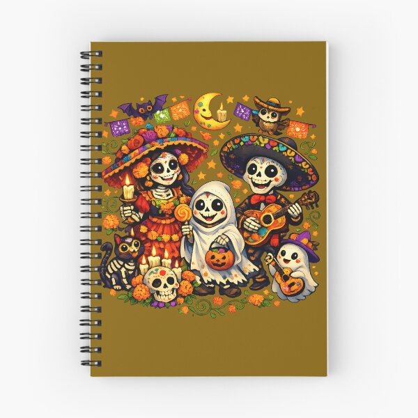Item preview, Cute Día de los Muertos Skeleton Family – Colorful Halloween Fiesta Art designed and sold by KAM-KAM-STORE.