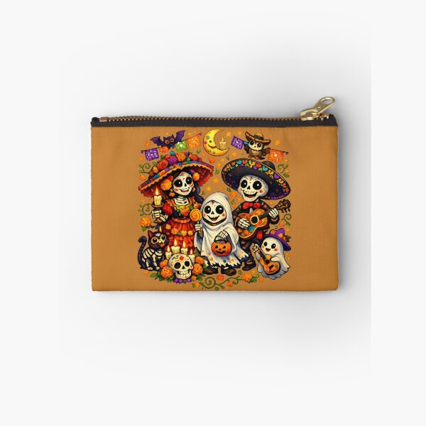Item preview, Cute Día de los Muertos Skeleton Family – Colorful Halloween Fiesta Art designed and sold by KAM-KAM-STORE.