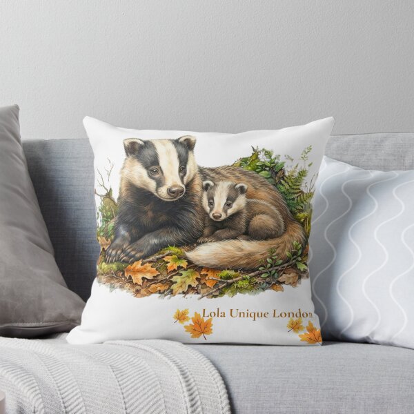 Item preview, Nature Inspired Badger and Cub designed and sold by Lola Style.