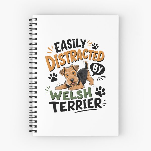 Item preview, Easily Distracted By Welsh Terrier Dog Owner Pet Lover designed and sold by HumansStuck12.