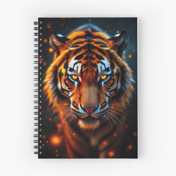 Item preview,  Neon Fire Tiger Portrait With Fiery Eyes, Vibrant Dripping Paint Effect And Fierce Expression designed and sold by GoodArtPix.