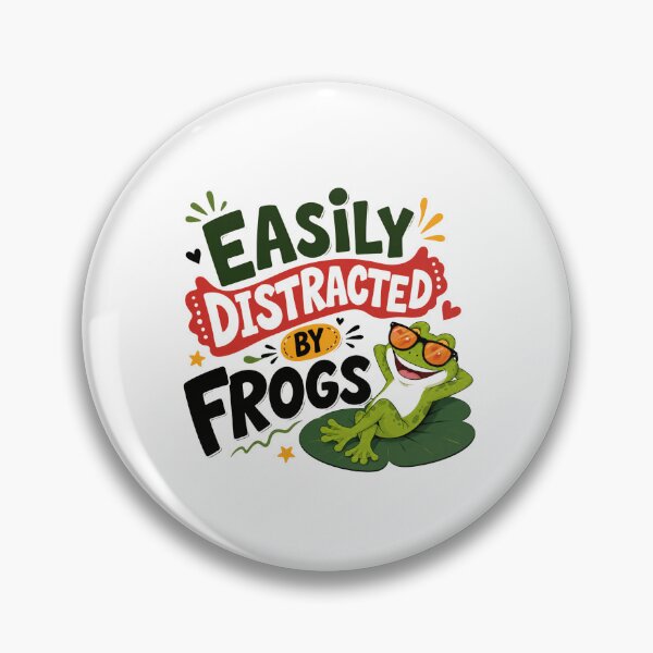 Item preview, Easily Distracted By Frogs Amphibian Lover Funny Frog Owner Gift designed and sold by HumansStuck12.