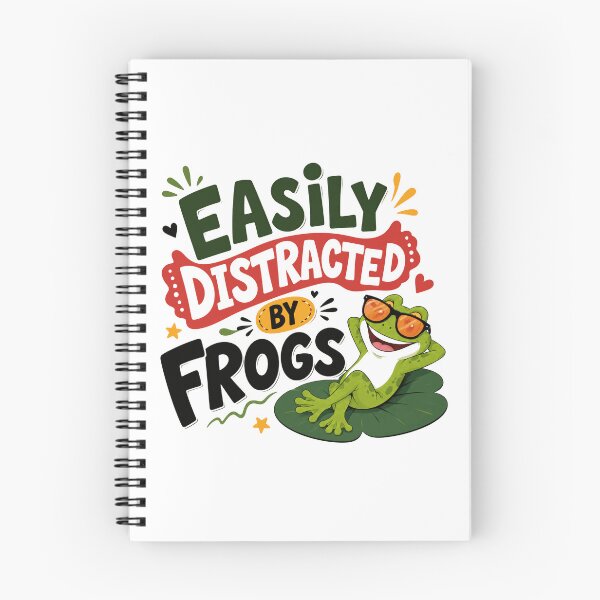 Item preview, Easily Distracted By Frogs Amphibian Lover Funny Frog Owner Gift designed and sold by HumansStuck12.