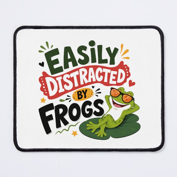 Item preview, Easily Distracted By Frogs Amphibian Lover Funny Frog Owner Gift designed and sold by HumansStuck12.