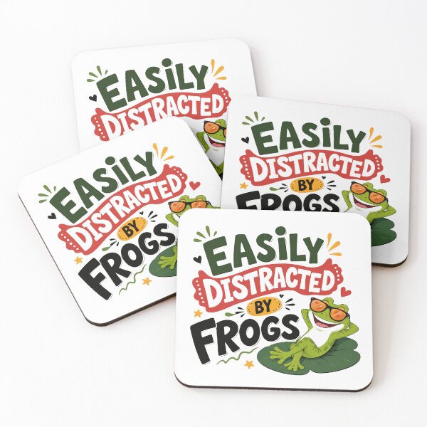 Item preview, Easily Distracted By Frogs Amphibian Lover Funny Frog Owner Gift designed and sold by HumansStuck12.