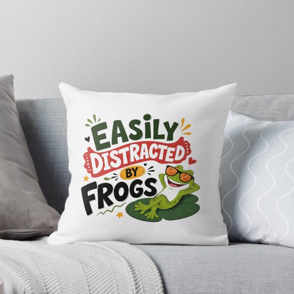 Item preview, Easily Distracted By Frogs Amphibian Lover Funny Frog Owner Gift designed and sold by HumansStuck12.