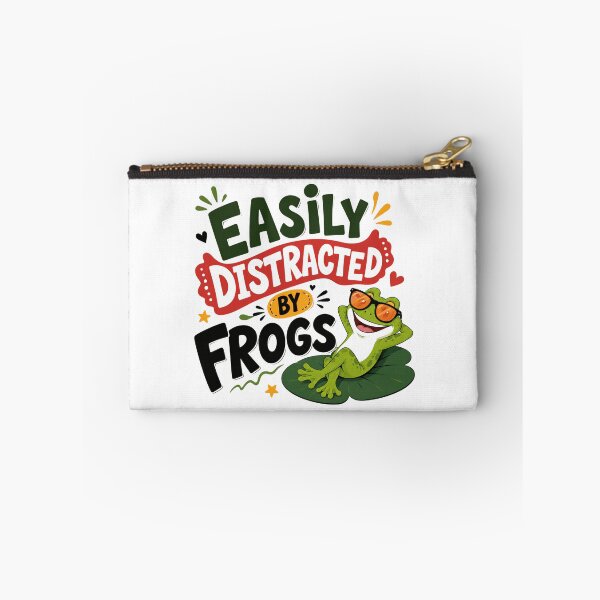 Item preview, Easily Distracted By Frogs Amphibian Lover Funny Frog Owner Gift designed and sold by HumansStuck12.