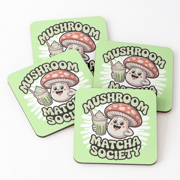 Item preview, Mushroom Matcha Society Cute Kawaii Matcha Lover Shirt designed and sold by Raw Tigers.