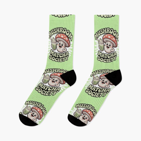 Item preview, Mushroom Matcha Society Cute Kawaii Matcha Lover Shirt designed and sold by Raw Tigers.