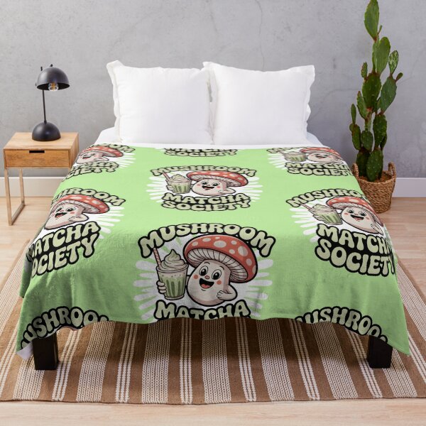 Item preview, Mushroom Matcha Society Cute Kawaii Matcha Lover Shirt designed and sold by Raw Tigers.