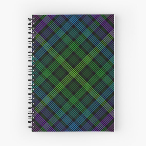 Item preview, Diagonal Plaid Pattern (multicolor lines on black 2) designed and sold by JMParadis.