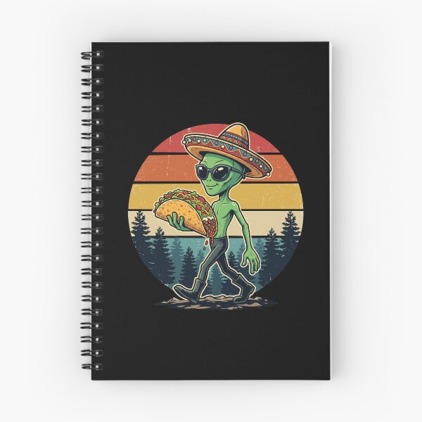 Item preview, Festive Alien with Taco designed and sold by dudelinart.