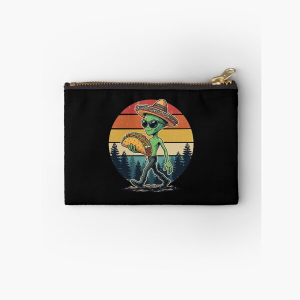 Item preview, Festive Alien with Taco designed and sold by dudelinart.