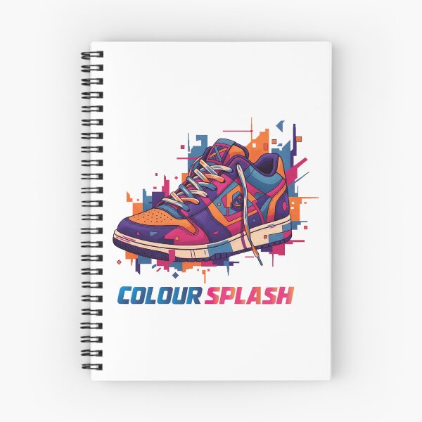 Item preview, Colour Splash Sneakers – Geometric pixel style in vibrant colours designed and sold by Herzbaumatelier.