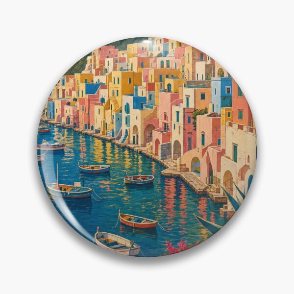 Item preview, Procida Italy Travel Souvenir - Retro Illustration designed and sold by VisualArtsOasis.