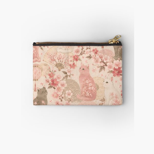 Item preview, Japanese Cherry Blossom Cats Pattern designed and sold by Mindworx21.