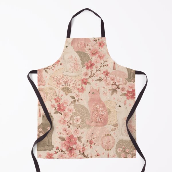 Item preview, Japanese Cherry Blossom Cats Pattern designed and sold by Mindworx21.