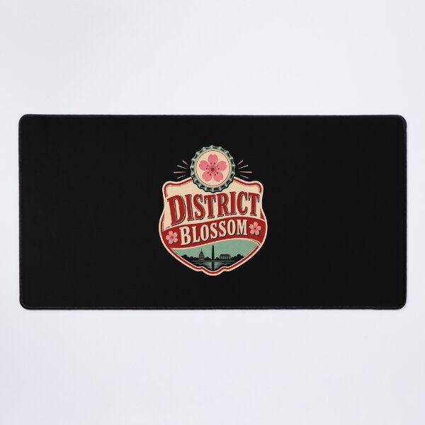 Item preview, Washington DC: District Blossom Bottle-Cap Badge designed and sold by Fenay Designs.