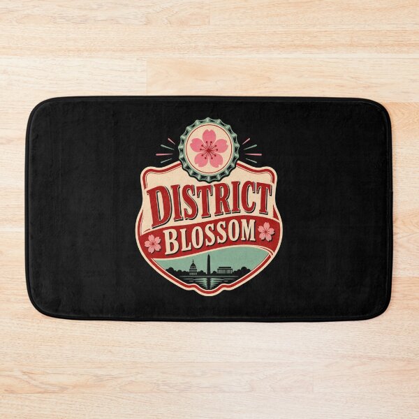 Item preview, Washington DC: District Blossom Bottle-Cap Badge designed and sold by Fenay Designs.