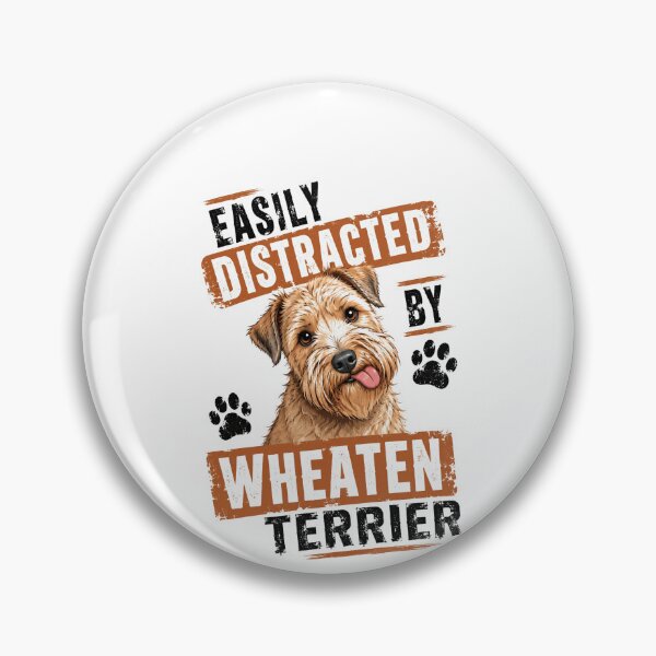 Item preview, Easily Distracted By Wheaten Terrier Dog Lover Pet Owner designed and sold by HumansStuck12.
