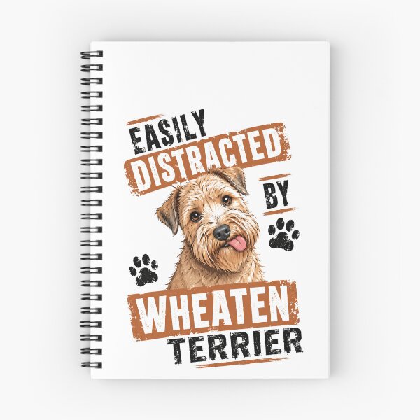 Item preview, Easily Distracted By Wheaten Terrier Dog Lover Pet Owner designed and sold by HumansStuck12.