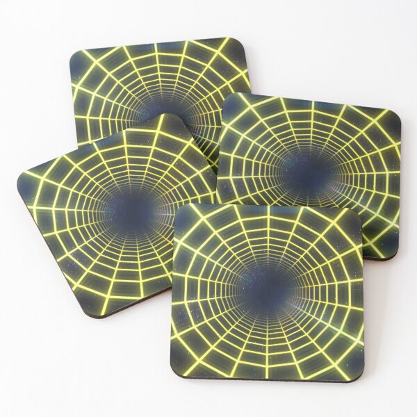 Item preview, Yellow Circular Wireframe Tunnel designed and sold by Electric Shock!! Design.