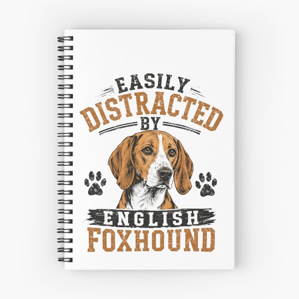 Item preview, Easily Distracted By English Foxhound Dog Lover Pet Owner Canine Hound designed and sold by HumansStuck12.