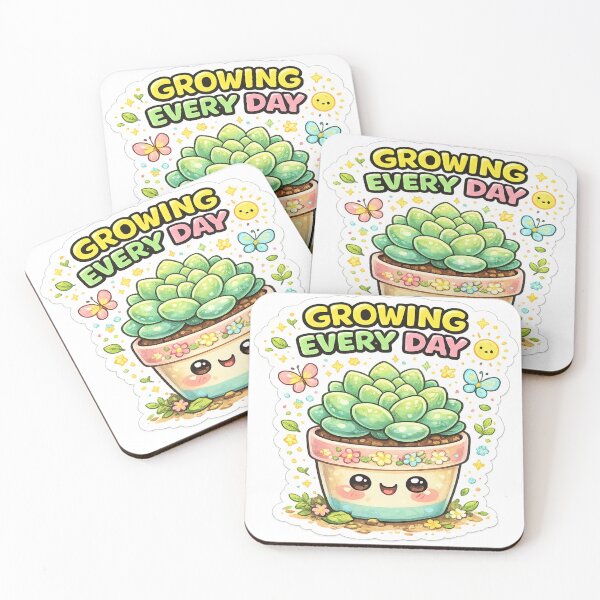 Item preview, Growing Every Day Plant Sticker designed and sold by DadStickerStore.