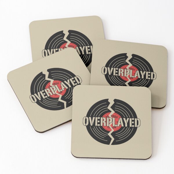 Item preview, OVERPLAYED - Broken Vinyl Record Vintage Music designed and sold by Zazz Lee.