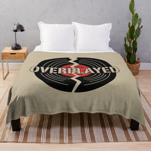 Item preview, OVERPLAYED - Broken Vinyl Record Vintage Music designed and sold by Zazz Lee.