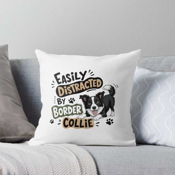 Item preview, Easily Distracted By Border Collie Dog Owner Pet Lover designed and sold by HumansStuck12.