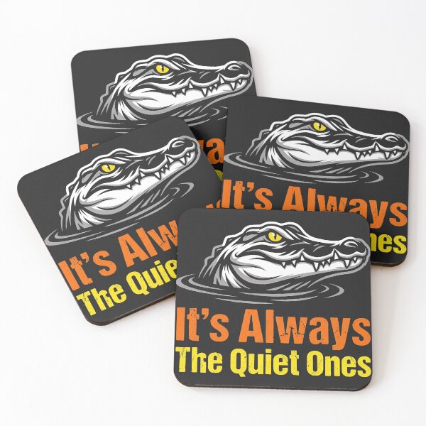 Item preview, Funny Alligator It's Always The Quiet Ones designed and sold by legendaryskins.