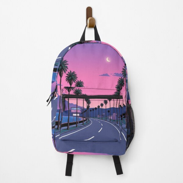 Item preview, Neon Coastal Road at Dusk designed and sold by carlastormy.