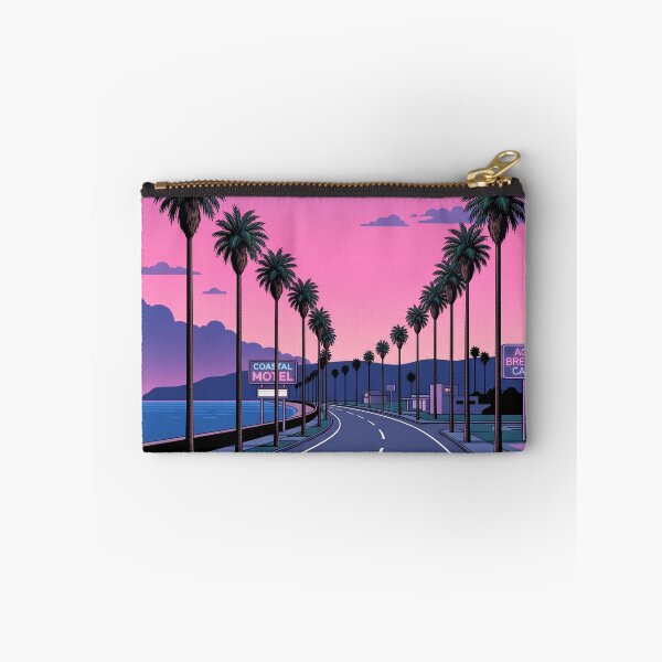 Item preview, Neon Coastal Road at Dusk designed and sold by carlastormy.