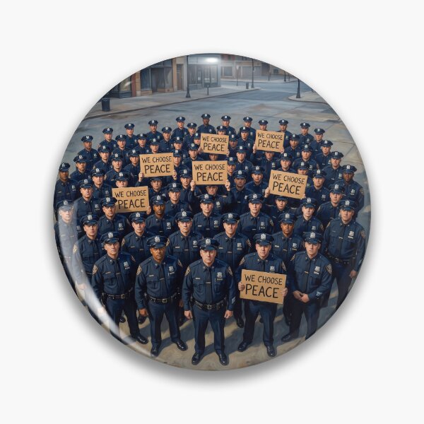 Item preview, Police Officers Choose Peace designed and sold by Home Decor Art.