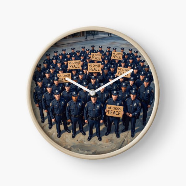 Item preview, Police Officers Choose Peace designed and sold by Home Decor Art.