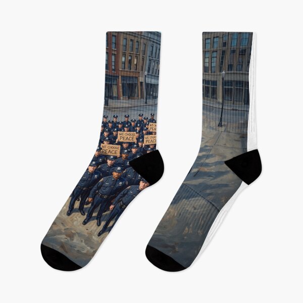 Item preview, Police Officers Choose Peace designed and sold by Home Decor Art.