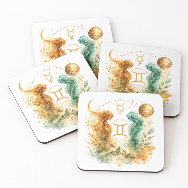 Item preview, Gemini Watercolor Zodiac Spirit designed and sold by NucciCollective.