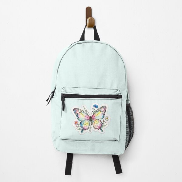 Item preview, Rainbow Watercolor Butterfly Floral Sticker designed and sold by AuudiVasustudio.